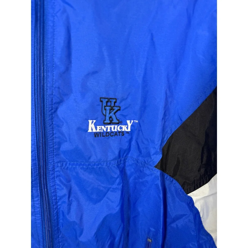 Holloway Kentucky Wildcats Blue Black White Colorblock‎ Windbreaker Jacket Men L